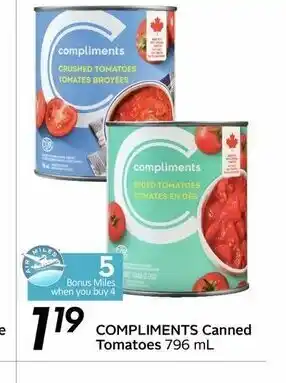 Safeway Compliments canned tomatoes offer
