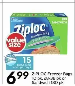 Ziploc freezer bags
