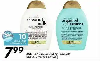 Safeway OGX hair care or styling products offer