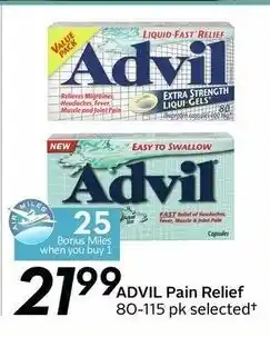 Safeway Advil pain relief offer