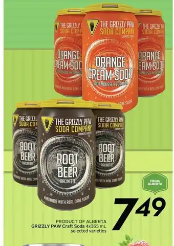 Safeway Grizzly paw craft soda offer