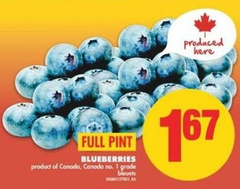 No Frills Blueberries offer