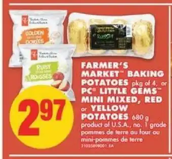 No Frills Farmer's market baking potatoes offer