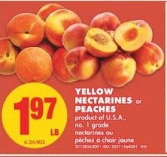 No Frills Yellow nectarines peaches offer