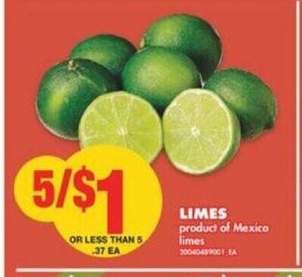 No Frills Limes offer
