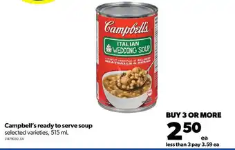 Real Canadian Superstore Campbell's ready to serve 515ml offer