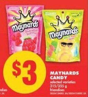 No Frills Maynards candy offer