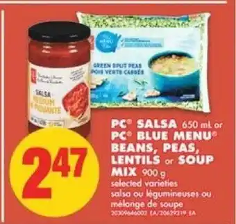No Frills PC salsa PC blue menu offer