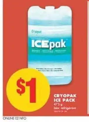No Frills Cryopak ice pack offer