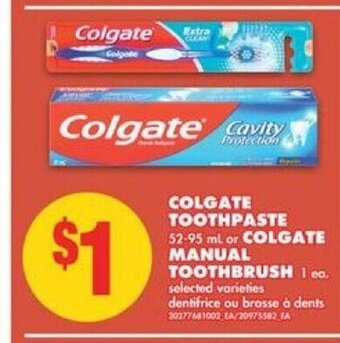 No Frills Colgate toothpaste offer