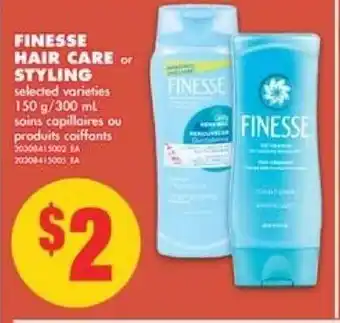 No Frills Finesse hair care styling offer