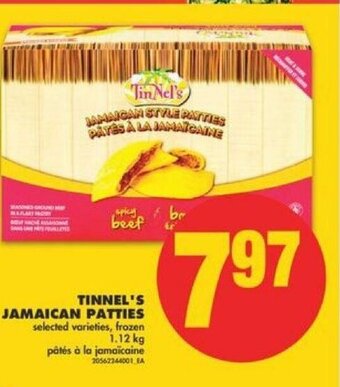 No Frills Tinnel's jamaican patties offer