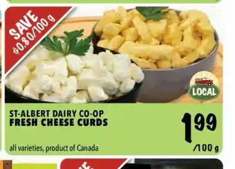 Farm Boy St-albert dairy co-op fresh cheese curds offer