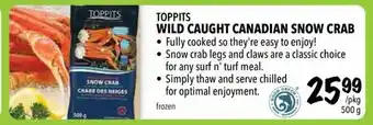 Farm Boy Wild caught canadian snow crab offer