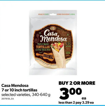 Real Canadian Superstore Casa mendosa 7 or 10 inch tortillas offer