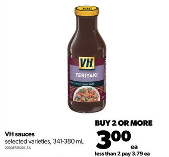 Real Canadian Superstore VH sauces offer