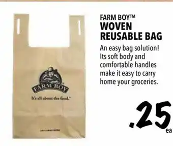 Farm Boy Woven reusable bag offer