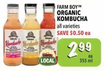 Farm Boy Organic Kombucha offer
