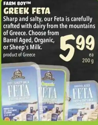 Farm Boy Greek Feta offer