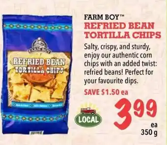 Farm Boy Refried Bean Tortilla Chips offer