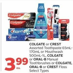 Rexall Colgate or Crest offer