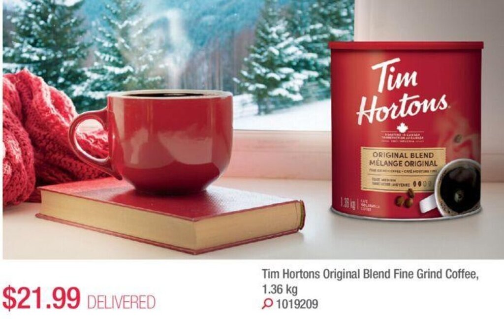 Tim Hortons Original Blend Fine Grind Coffee, 1.36 kg