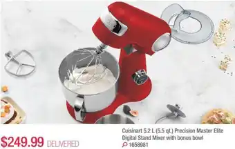 Costco Cuisinart 5.2L Precision master elite digital stand mixer with bonus bowl offer