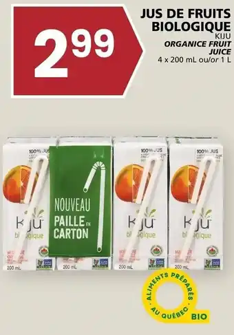 Rachelle-Bery Grocery KJU Organic Fruit Juice 4 x 200 ml offer