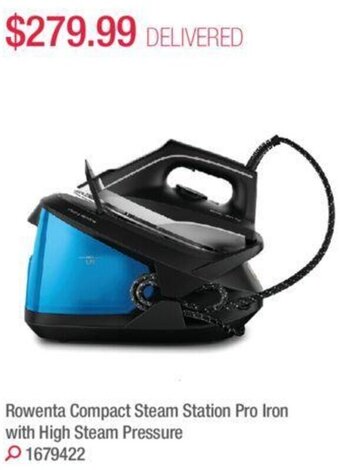 Costco Rowenta compact steam station pro iron with high steam pressure offer
