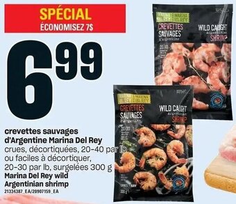 Provigo Marina Del Rey Wild Argentinian Shrimp 300 g offer