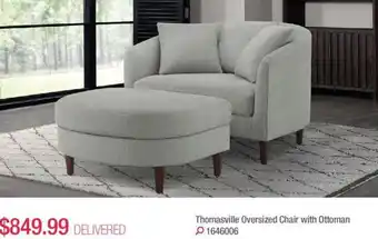 Costco Thomasville oversized chair with ottoman offer