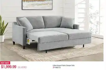 Costco Lillian August fabric sleeper sofa offer