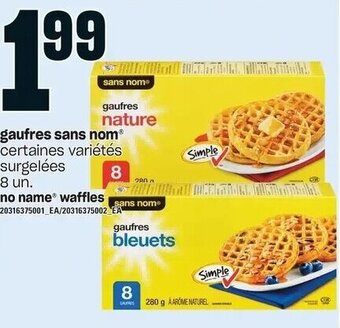 Provigo no name Waffles 8 un. offer