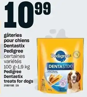 Provigo Pedigree Dentastix Treats for Dogs 100g-1,9 kg offer