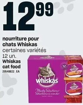 Provigo Whiskas Cat Food 12 un. offer