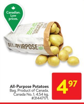 Walmart All-purpose potatoes offer
