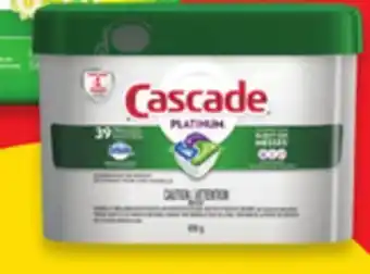 Walmart Cascade dishwasher detergent 80 - 60 tabs offer