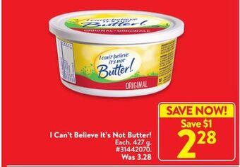 Walmart I can't believe it's not butter! offer