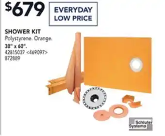 Lowe's Schluter systems shower kit 38" x 60" offer