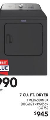 Lowe's Maytag 7 cu. ft. dryer offer