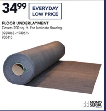 Lowe's Mono serra floor underlayment offer