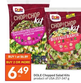 Foodland Dole chopped salad kits product of usa 257-347 g offer