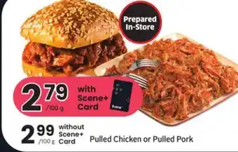Foodland Pulled chicken or pulled pork offer