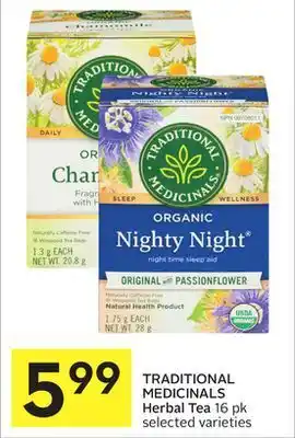 Foodland Traditional medicinals herbal tea 16 pk selected varieties offer
