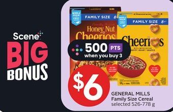 Foodland General mills family size cereal offer