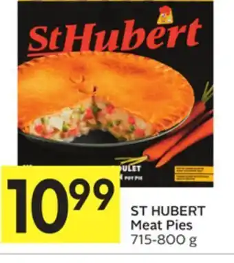 Foodland St hubert meat pies 715-800 g offer