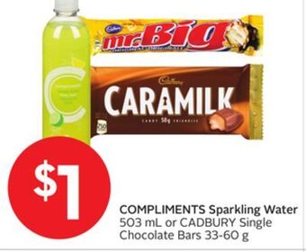Foodland Compliments sparkling water offer