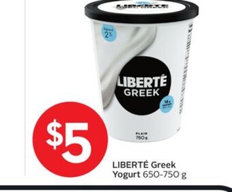 Foodland Liberté greek yogurt offer