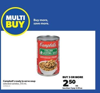 Real Canadian Superstore Campbell's ready to serve soup, 515 ml offer