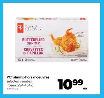 Real Canadian Superstore Pc® shrimp hors d'oeuvres, 294-454 g offer